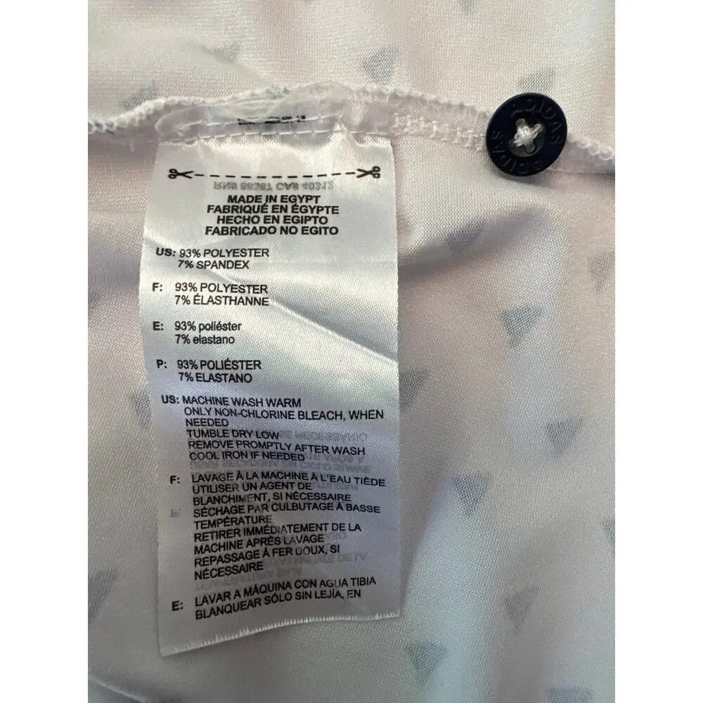 Adidas Golf Men XL Ultimate365 Polo Shirt White Allover Print ADVR0794